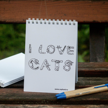 Блокнот «I LOVE CATS»